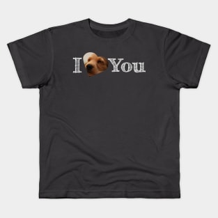 I Love You Dog Design Kids T-Shirt